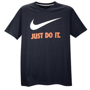 Nike JDI Swoosh T Shirt   Mens   Casual   Clothing   Obsidian