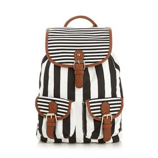 Call It Spring Black striped Buckbee backpack
