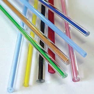 Diamond Tech Crafts Fireworks Glass Rod Set, Opalino/Filigrana Colors, 10/Pkg