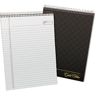 Ampad Gold Fibre, Executive Series Top Wirebound, 8 1/2 x 11 3/4, Planner Ruled, Gray