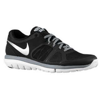 Nike Flex Run 2014   Mens   Running   Shoes   Black/Cool Grey/White/Metallic Silver