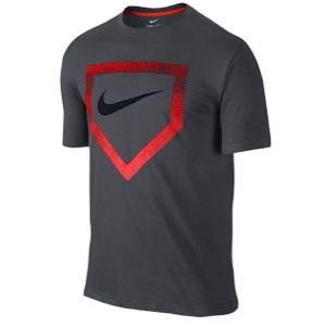 Nike Baseball Swoosh Plate T Shirt   Mens   Baseball   Clothing   Apple Green/Gorge Green