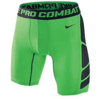 Nike Pro Combat Hypercool Comp 6 Shorts   Mens   Training   Clothing   Military Blue/Atomic Mango