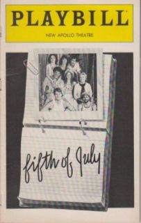 Fifth of July Playbill 1980 New Apollo Theatre Christopher Reeve Entertainment Collectibles