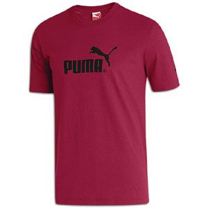 PUMA #1 Logo S/S T Shirt   Mens   Casual   Clothing   Rio Red