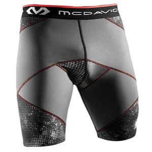 McDavid Cross Compression Shorts   Mens   Baseball   Clothing   Mgrid/Charcoal/Scarlet