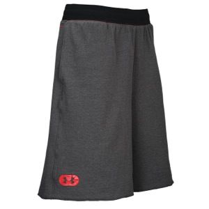 Under Armour Charged Cotton Contender Shorts   Mens   Training   Clothing   Carbon Heather/Red