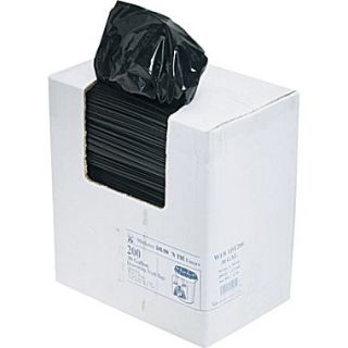 Webster 1DT200 Black Draw N Tie Drawstring Trash Bags, 30 Gallon, 200 Bags/Box