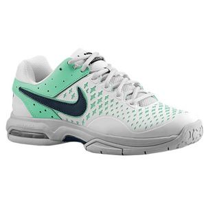 Nike Air Cage Advantage   Womens   Tennis   Shoes   White/Grey/Green Glow/Navy