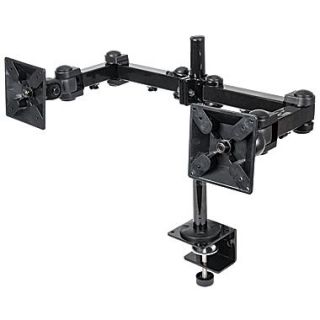 Manhattan™ 420808 Mount With Double Link Swing Arms For LCD Monitor Up To 31 lbs., Black