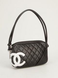 Chanel Vintage Quilted Logo Pouchette