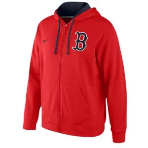 Nike MLB Therma Fit Performance F/Z Hoodie   Mens   Baseball   Clothing   Boston Red Sox   Red/Navy