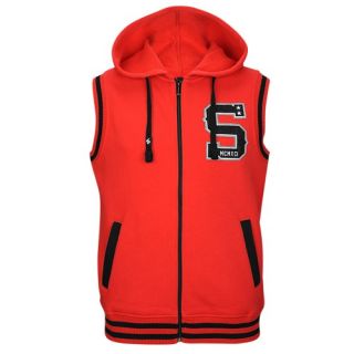 Southpole Baseball Fleece Vest   Mens   Casual   Clothing   Red