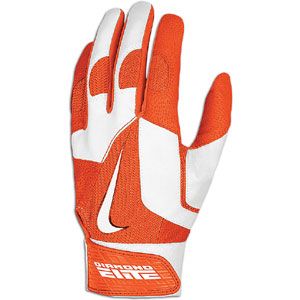 Nike Diamond Elite Pro Batting Gloves   Mens   Baseball   Sport Equipment   Orange/White