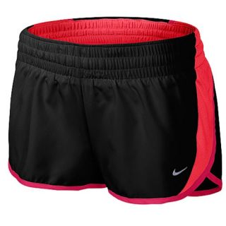 Nike Dri Fit 3 Dash Shorts   Womens   Running   Clothing   Black/Legion Red/Laser Crimson/Reflective Silver