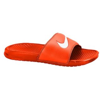 Nike Benassi Swoosh Slide   Mens   Casual   Shoes   Team Orange/White