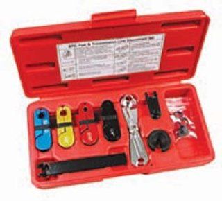 NESCO (NM5539) 8 Piece Fuel Line & Transmission Line Disconnect Tool Set, includes a large variety of disconnect tools to release the quick couplersfound on late model vehicles. It provides damage free removal of fuel lines, transmission lines, radiato