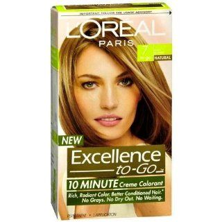 L'Oreal Paris Excellence To Go 10 Minute Crme Coloring, Dark Blonde 7  Chemical Hair Dyes  Beauty