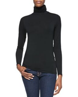 Womens Slim Turtleneck   Majestic Paris for    Black (1 / X SMALL)