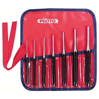 Proto 7 Pieces Super Duty Drive Pin Punch Set, 1/4   7/32, Alloy Steel