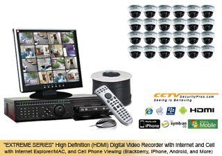 24 Camera "EXTREME Monalisa" Sony Super HAD II Infrared Day/Night Indoor CCTV Security Camera System with Internet and Cell Phone VIewing (iPhone, Blackberry, Android, 3G, Windows Mobile Supported)  Surveillancesystem  Camera & Photo