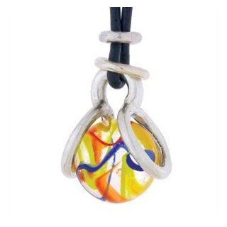 Got All Your Marbles 16 05 01 14 Player Dew Drop Pendant on 14 in. Leather Necklaces Jewelry