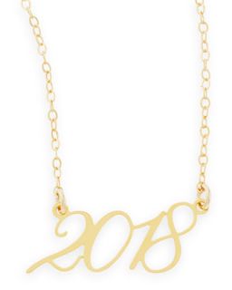 22k Gold Plated Year 2018 Necklace   Brevity   Gold