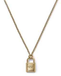 Delicate Padlock Necklace, Golden   Michael Kors   Gold