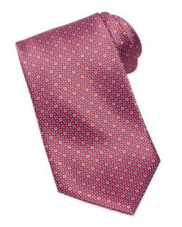 Mens Micro Flower Silk Tie, Pink   Stefano Ricci   Pink