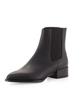 Yale Gored Low Heel Ankle Boot   Vince   Black (36.5B/6.5B)