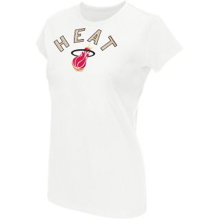 Touch By Alyssa Milano Womens Miami Heat Rhinestone Logo T Shirt   Size L,