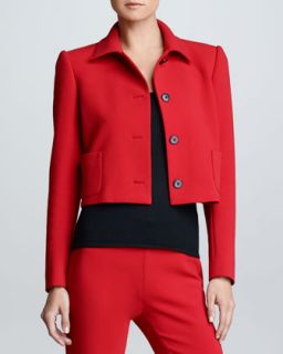 Womens Cropped Wool Jacket, Rouge   Ralph Lauren Black Label   Rouge (8)
