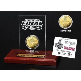 The Highland Mint 2014 Stanley Cup Final Gold Coin with Engraved Acrylic