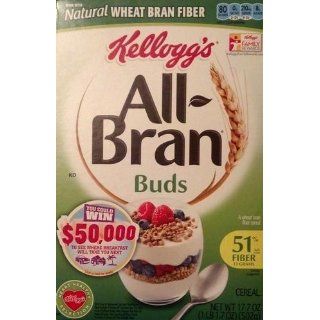All Bran Bran Buds, 17.7 Ounce Boxes (Pack of 4)  Cereals  Grocery & Gourmet Food