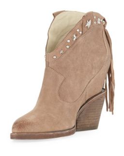 Loco Fringe Wedge Ankle Boot, Taupe   Ash   Taupe (40.0B/10.0B)