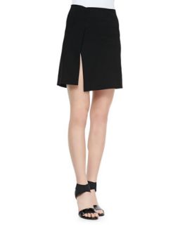 Womens Short Scissor Skirt, Black   Donna Karan   Black (4)