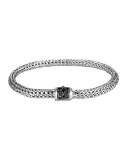 Extra Small Chain Bracelet w/ Black Sapphire Clasp   John Hardy   Sapphire