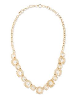 Clear Crystal Collar Necklace   Lee Angel