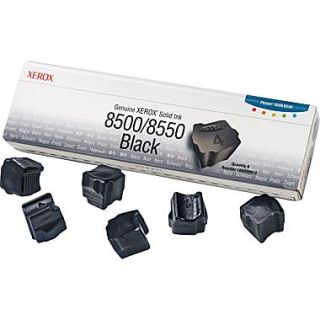 Xerox Phaser 8500/8550 Black Solid Ink (108R00672), 6/Pack