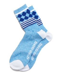 Jester Mens Socks, Blue/Navy   Arthur George by Robert Kardashian   Navy