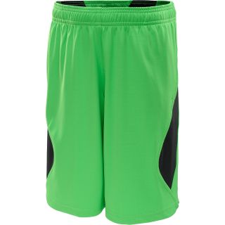 UNDER ARMOUR Boys UPF Speed Shorts   Size Xl, Green/silver