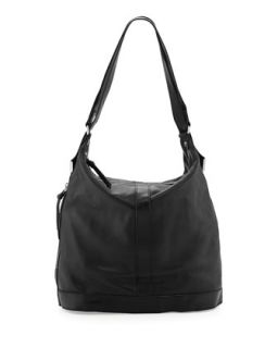 Framed Leather Convertible Backpack, Black   Foley + Corinna