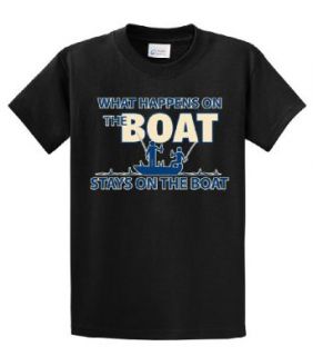 What Happens On The Boat Stays On The Boat Funny T Shirt Clothing