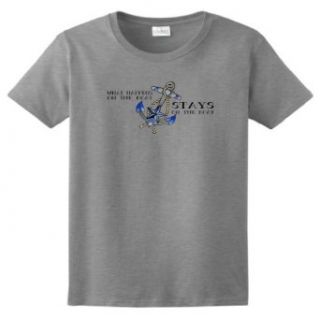 What Happens on the Boat Stays on the Boat Ladies T Shirt Clothing