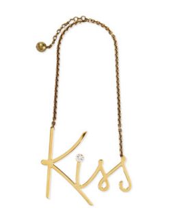 Golden Kiss Pendant Necklace   Lanvin   Gold