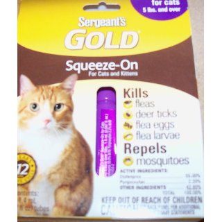 Sergeant's Gold Flea and Tick Squeeze On Cat Over 5 Pound