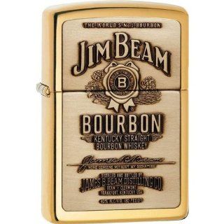 Zippo Jim Beam Brass Emblem Pocket Lighter Sports & Outdoors