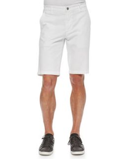 Mens Griffin Flat Front Shorts, White   AG Adriano Goldschmied   White (32)