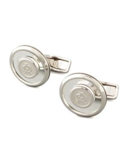 Mens Iconic Floating Logo Cuff Links   Alfred Dunhill   Red