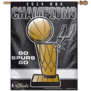 Wincraft San Antonio Spurs 2014 Champions 27x37 Vertical Flag   On Court